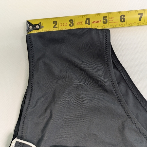 Cupshe New Swimsuit Bikini Bottom Size Medium Black High Rise - Picture 4 of 7